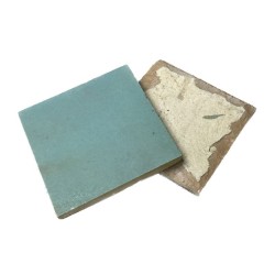 Carrelage Zellige Marocain Bleu Maldives N°20 10x10 cm - Ti'ma Stone
