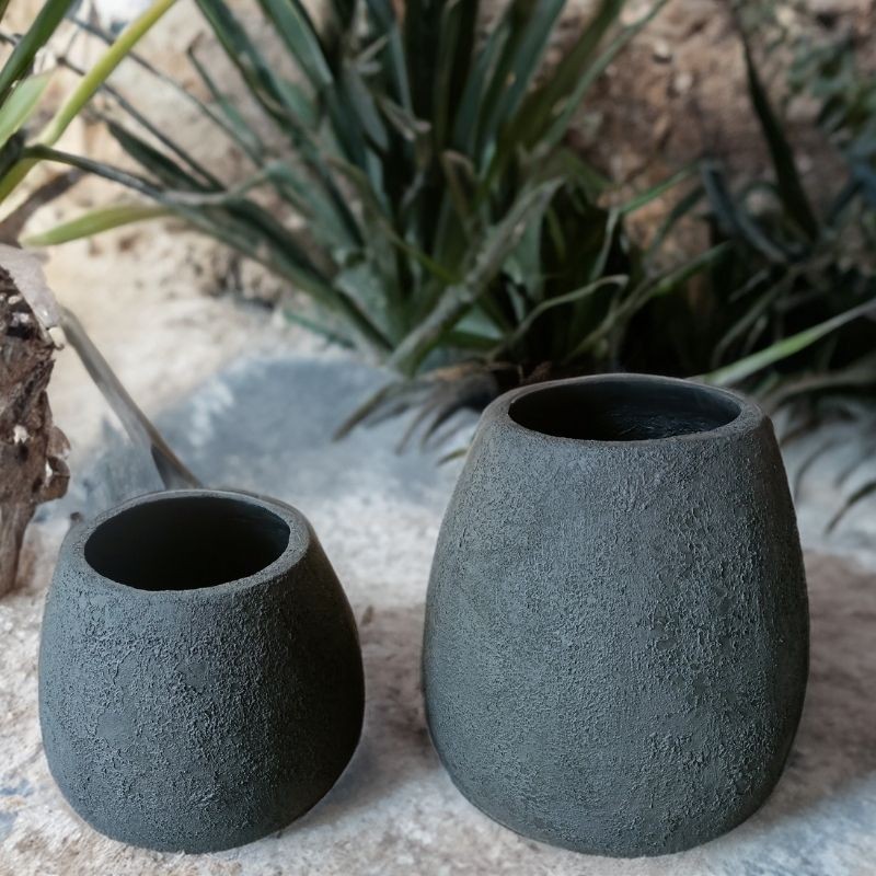 Pot décoratif Agni Pierre de lave - Ti'ma Stone