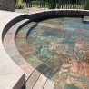 Dallage piscine pierre naturelle Metal Red - Ti'ma Stone