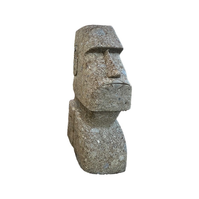 Statue Tête de Moaï [Hauteur 50 cm] - Ti'ma Stone