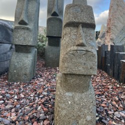 Statue Tête de Moaï [Hauteur 50 cm] - Ti'ma Stone