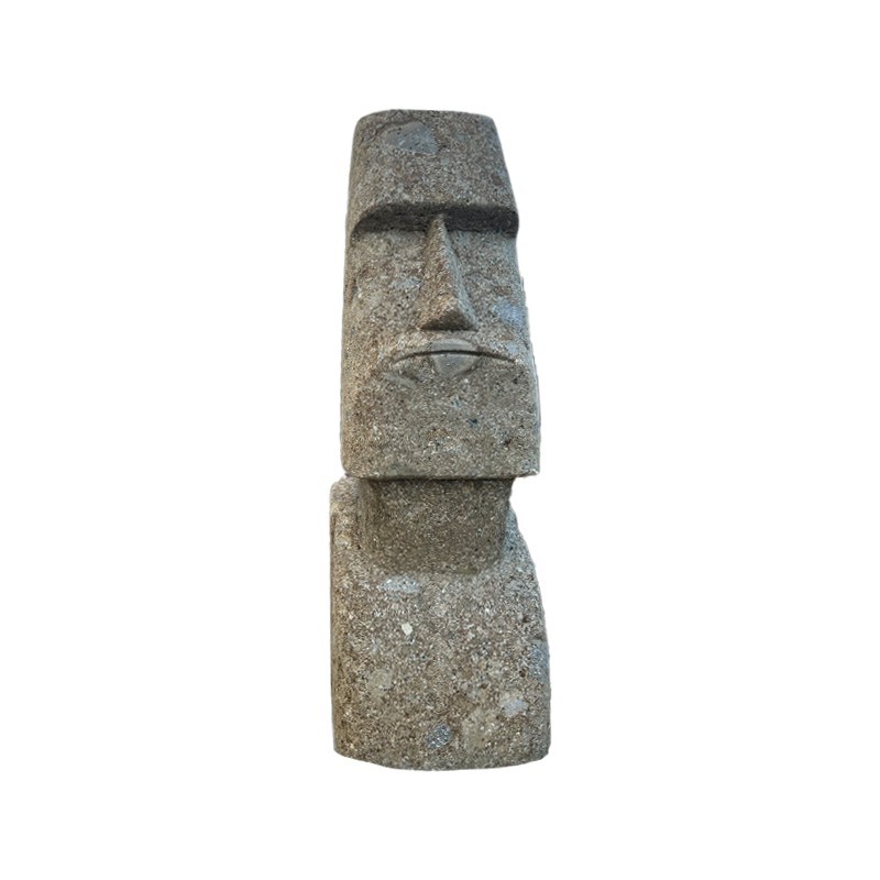 Statue Tête de Moaï [Hauteur 50 cm] - Ti'ma Stone