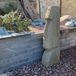 Statue Tête de Moaï - Hauteur 100 cm - Ti'ma Stone