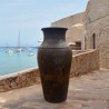 Pot décoratif en fibre de ciment Naely Corten - 100 cm - Ti'ma Stone