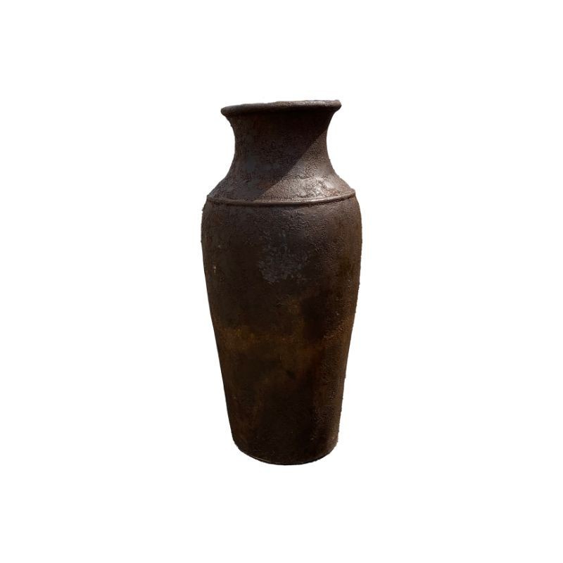 Pot décoratif en fibre de ciment Naely Corten - 100 cm - Ti'ma Stone