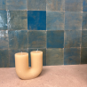 Carrelage Zellige Marocain Bleu Lazuli N°33 10x10cm - Ti'ma Stone