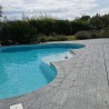 Margelle de piscine Granit Gris 60x30x3 cm Bord Droit - Ti'ma Stone