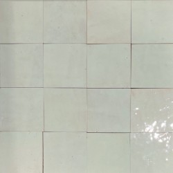 Carrelage Zellige Marocain Tilleul N°42 10x10 cm - Ti'ma Stone