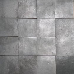 Carrelage Zellige Marocain Noir Métal N°52 10x10 cm - Ti'ma Stone
