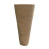 Vasque sur Pied en pierre naturelle Travertin beige layée - Ti'ma Stone