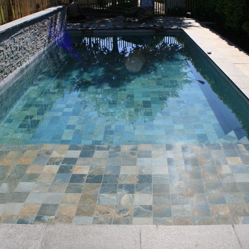 Dallage pierre naturelle Quartzite Bali 15x15x1,5 cm - Ti'ma Stone