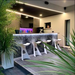 Dallag noir Metal Kinara finition brossée 60x40x1,2 cm - Ti'ma Stone