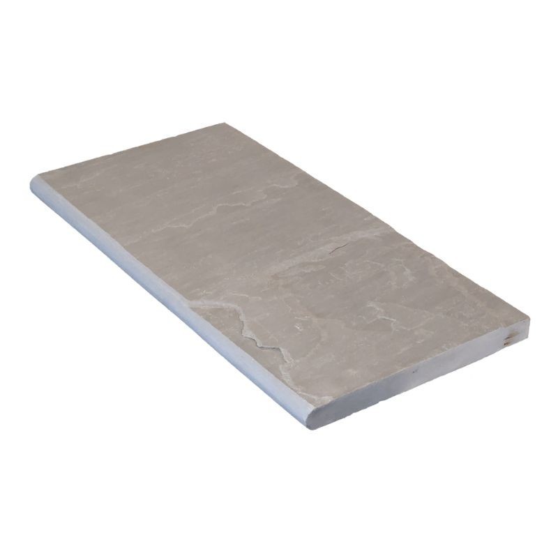 Margelle Grès Kandla Gris 60x30x3 cm Bord 1/2 rond - Ti'ma Stone