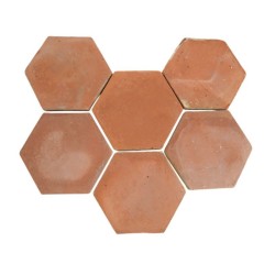 Tomette Hexagonale en Terre Cuite 9x9x2,5 cm - Ti'ma Stone