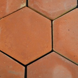 Tomette Hexagonale en Terre Cuite 9x9x2,5 cm - Ti'ma Stone