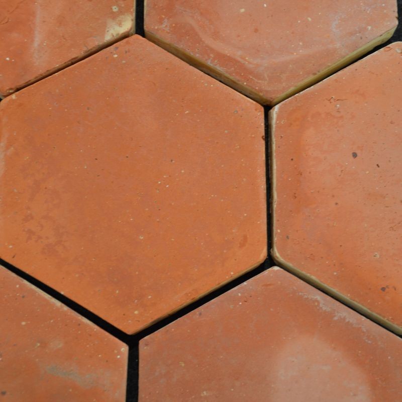 Tomette Hexagonale en Terre Cuite 9x9x2,5 cm - Ti'ma Stone