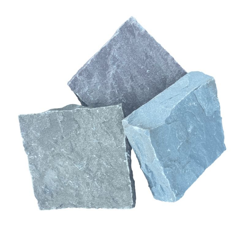 Pavé pierre naturelle Grès Kandla Multicolore 14x14x3-5 cm - Ti'ma Stone
