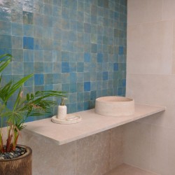 Vasque à poser pierre naturelle Atlas beige - BRVC - Ti'ma Stone