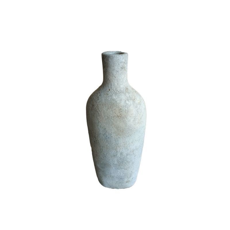 Pot décoratif en fibre de ciment Botol Natura Beige - Ti'ma Stone