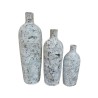 Pot décoratif en fibre de ciment Botol Cream & Black Cracking - Ti'ma Stone