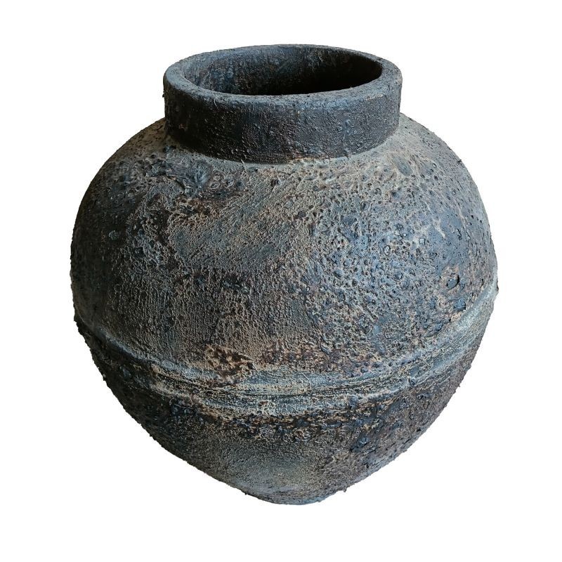 Pot décoratif en fibre de ciment Orion Copper Black - Ti'ma Stone