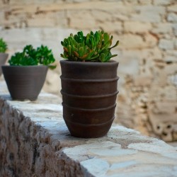 Pot décoratif en fibre de ciment Anzel Corten - Ti'ma Stone - Ti'ma Stone