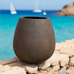 Pot décoratif en fibre de ciment Agni Corten - Ti'ma Stone