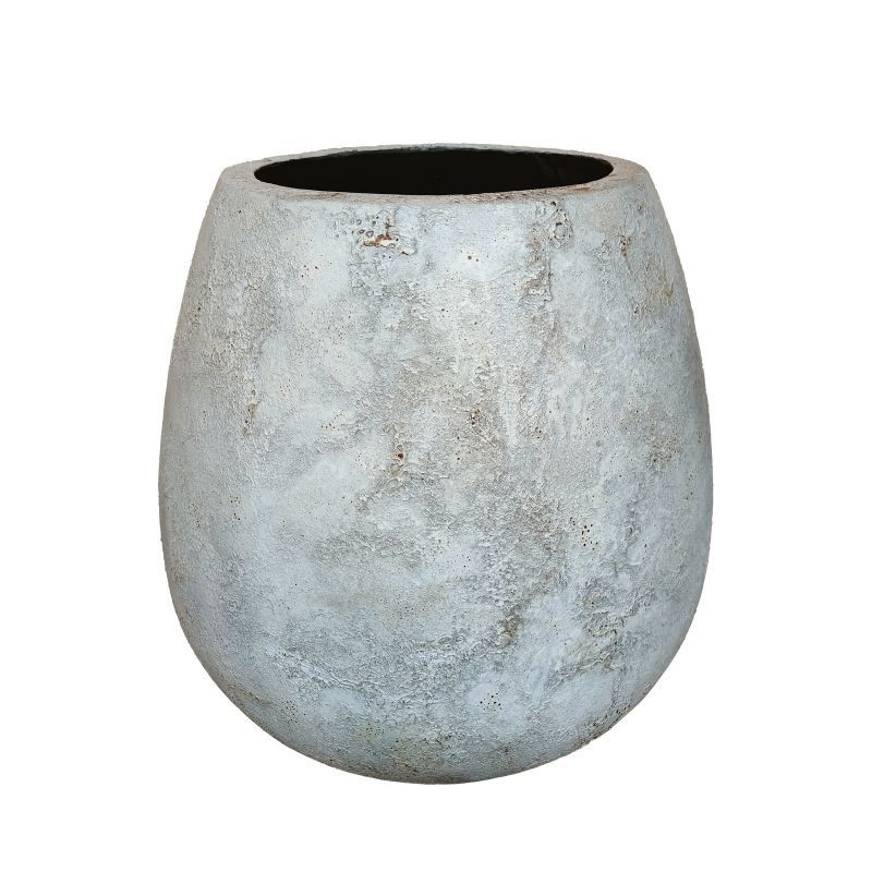 Pot décoratif en fibre de ciment Agni Natura Beige - Ti'ma Stone