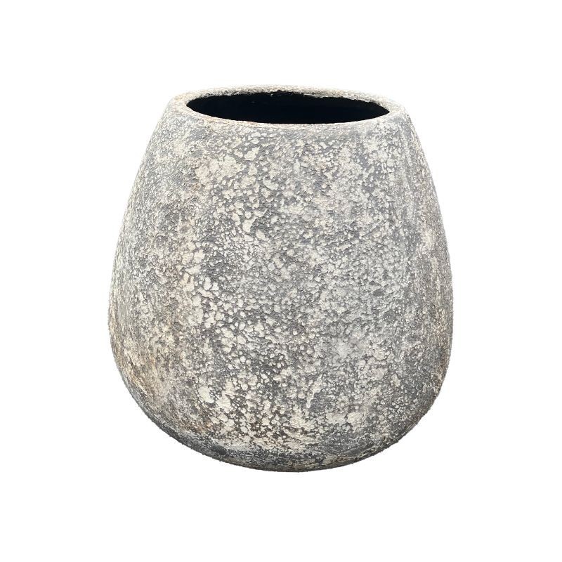 Pot en fibre de ciment Agni Vieille Pierre Grise - Ti'ma Stone