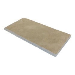 Margelle de piscine en pierre naturelle Tandur Beige 60x30x3 cm Bord 1/2 Rond