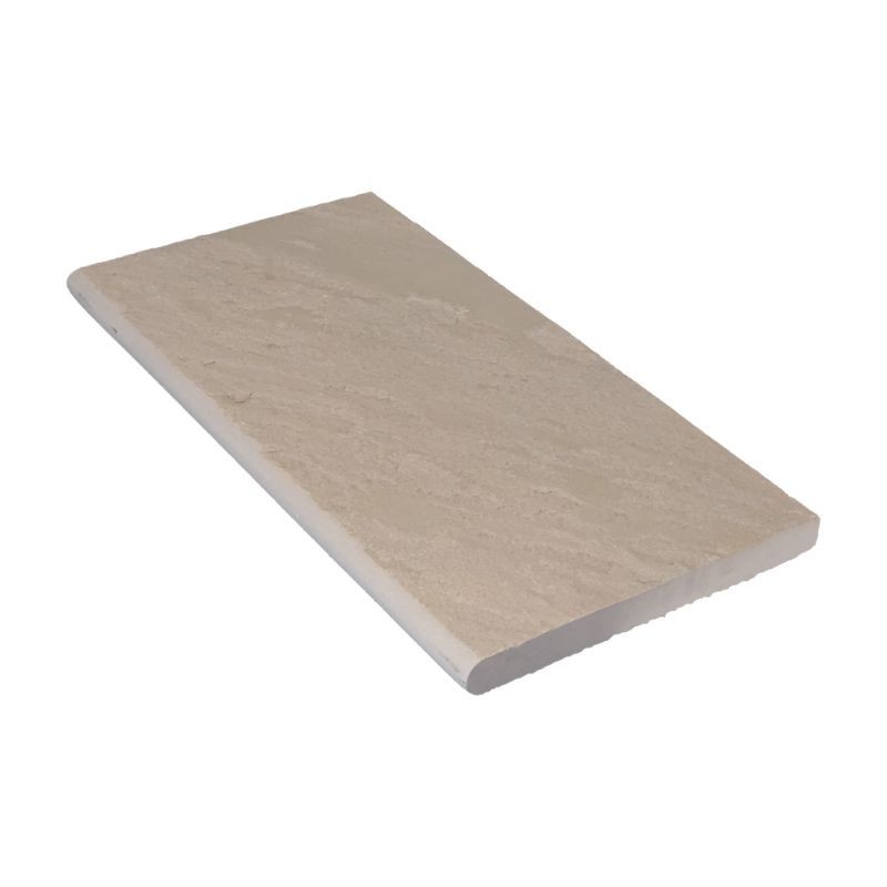 Margelle Grès Kandla Beige 60x30x3 cm Bord 1/2 Rond - Ti'ma Stone