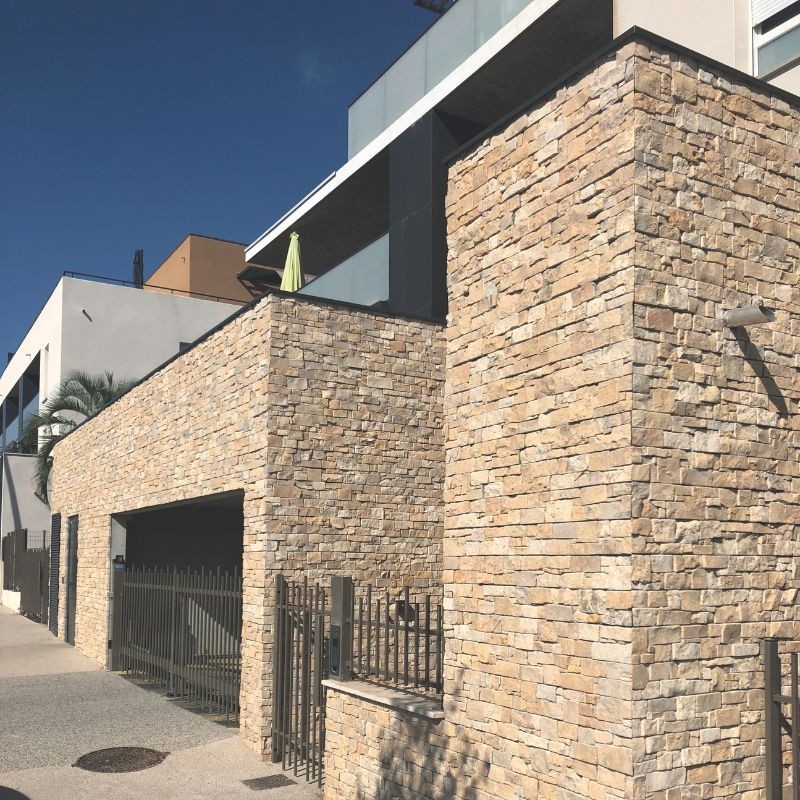 Angle de plaquette Pearl Stone Fix Calcaire Clair - Ti'ma Stone