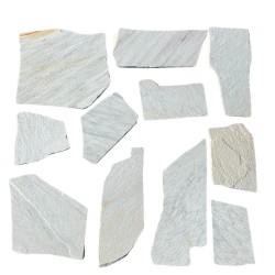 Opus Incertum en Quartzite Blanc ép. 12-25 mm - Ti'ma Stone
