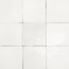 Carrelage Zellige Marocain Blanc Neige N°1 10x10 cm - Ti'ma Stone