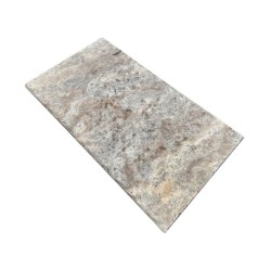 Margelle de piscine en Travertin Silver premium 61x33x3 - Ti'ma Stone