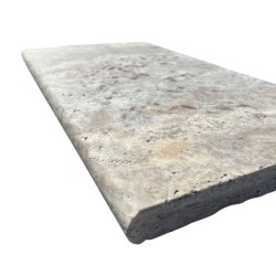 Margelle de piscine en Travertin Silver premium 61x33x3 - Ti'ma Stone
