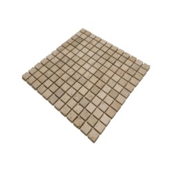 Mosaïque sol et mur Travertin Beige Clair 2,5x2,5 cm - Ti'ma Stone
