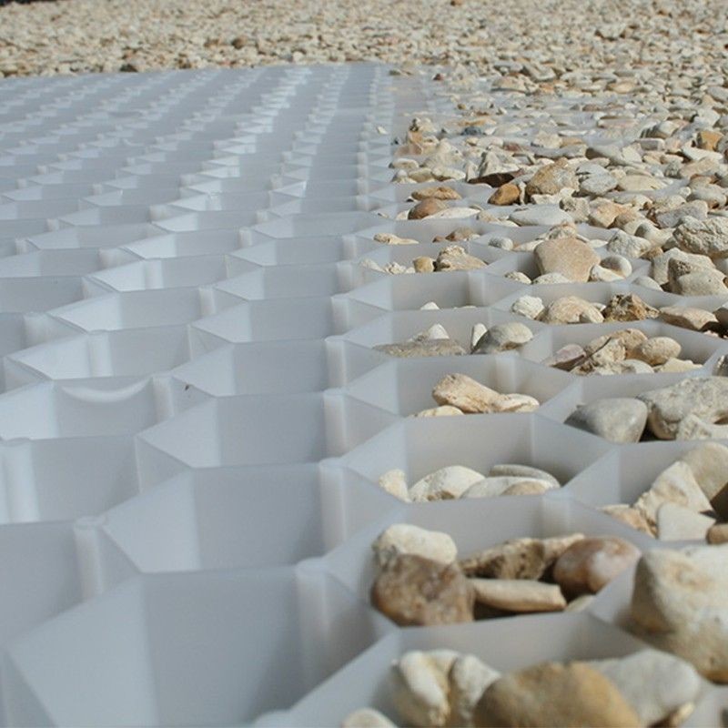 Stabilisateur de gravier blanc 160x120x3 cm - Ti'ma Stone