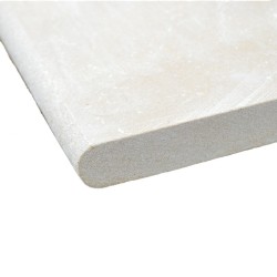 Margelle Pierre Atlas Beige 61x30,5x3 cm Bord 1/2 Rond - Ti'ma Stone
