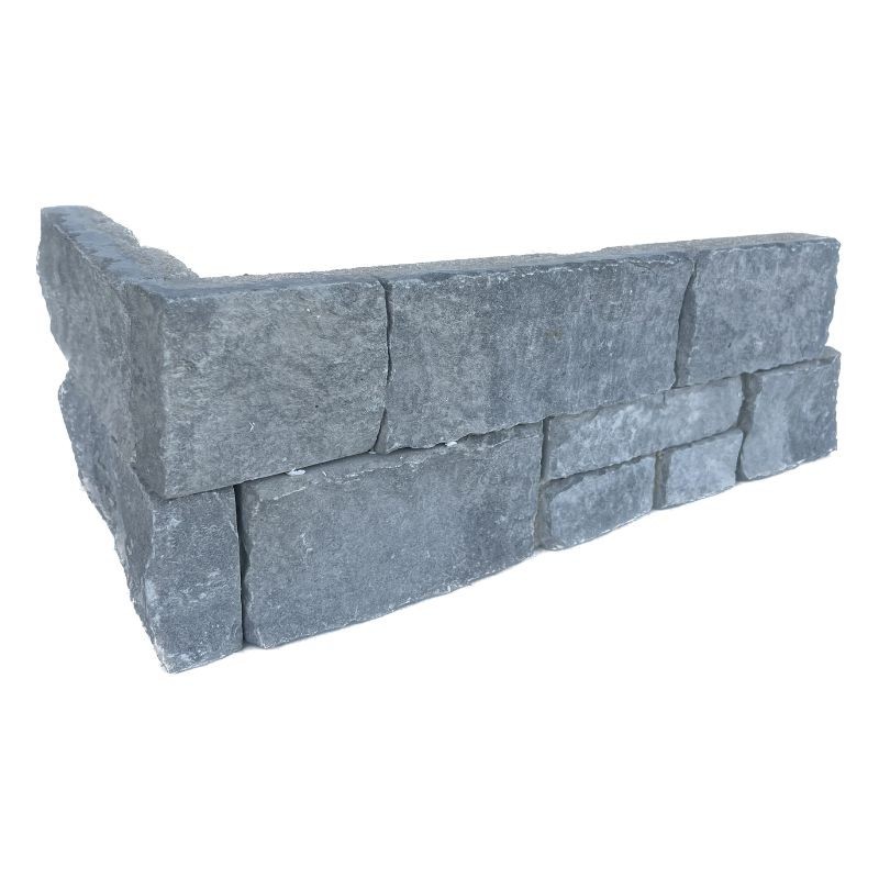 Angle Plaquette de parement Pearl Stone Fix Quercy Gris - Ti'ma Stone