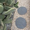 Pas Japonais Rond en Ardoise Noire Ø 40 cm - Ti'ma Stone