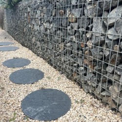 Pas Japonais Rond en Ardoise Noire Ø 40 cm - Ti'ma Stone