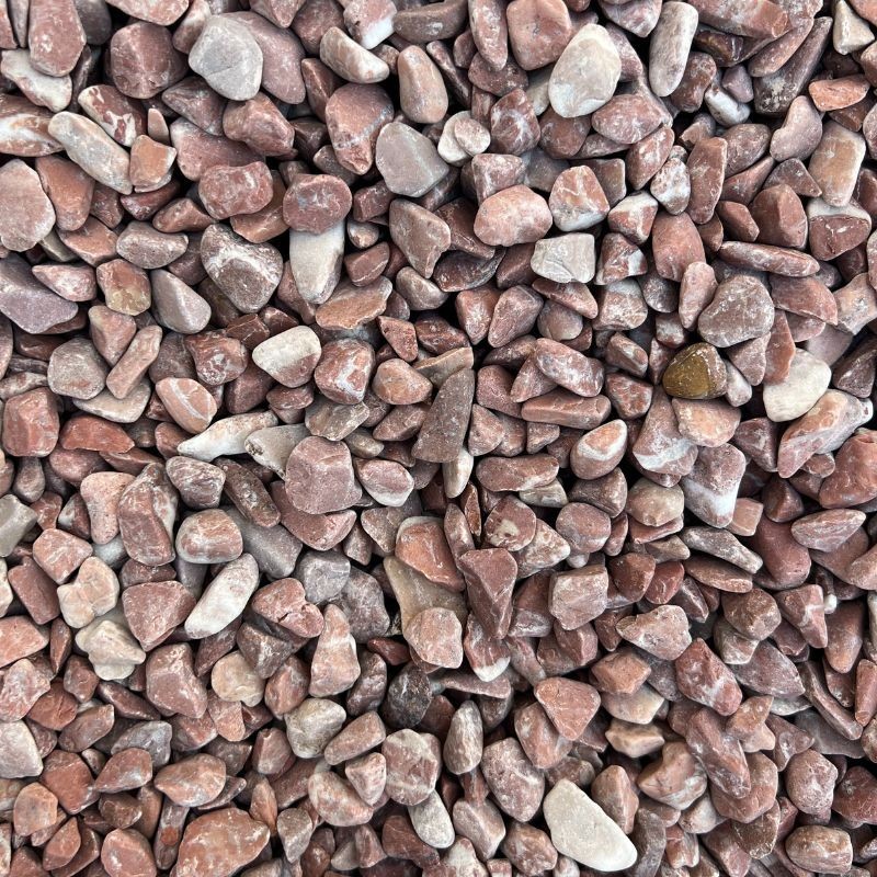 Galet roulé Marbre Terre de Sienne 8-12 mm 1000 kg - Ti'ma Stone