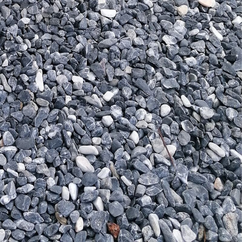 Galet décoratif roulé Marbre Nero White 8-12 mm 20 kg - Ti'ma Stone
