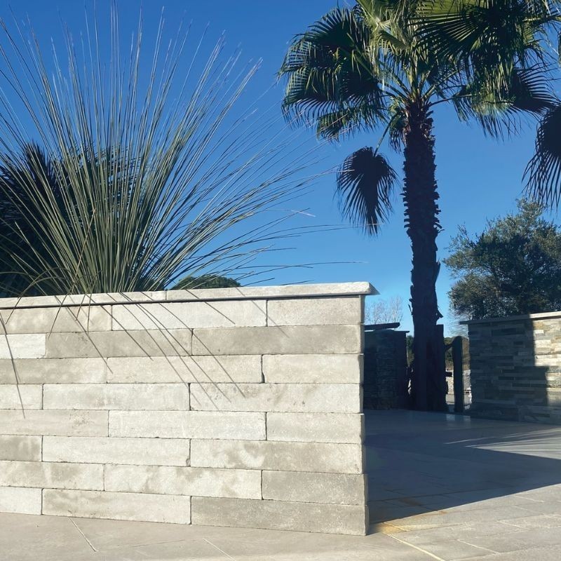 Bordure de jardin pierre Atlas Gris 50x8x8 cm - Ti'ma Stone