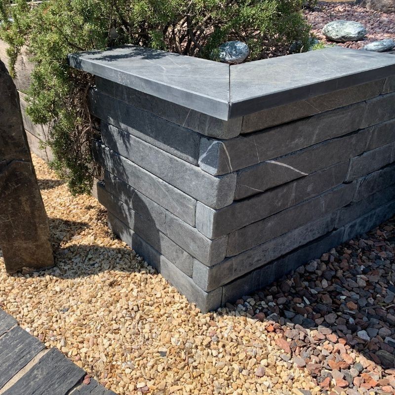 Bordure de jardin Ardoise Vieillie 50x8x6 cm - Ti'ma Stone
