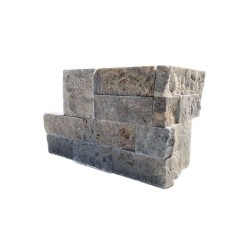 Angle Plaquette de parement Deco Panel Travertin Silver - Ti'ma Stone