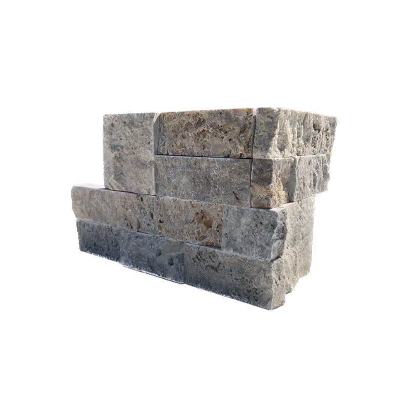 Angle Plaquette de parement Deco Panel Travertin Silver - Ti'ma Stone
