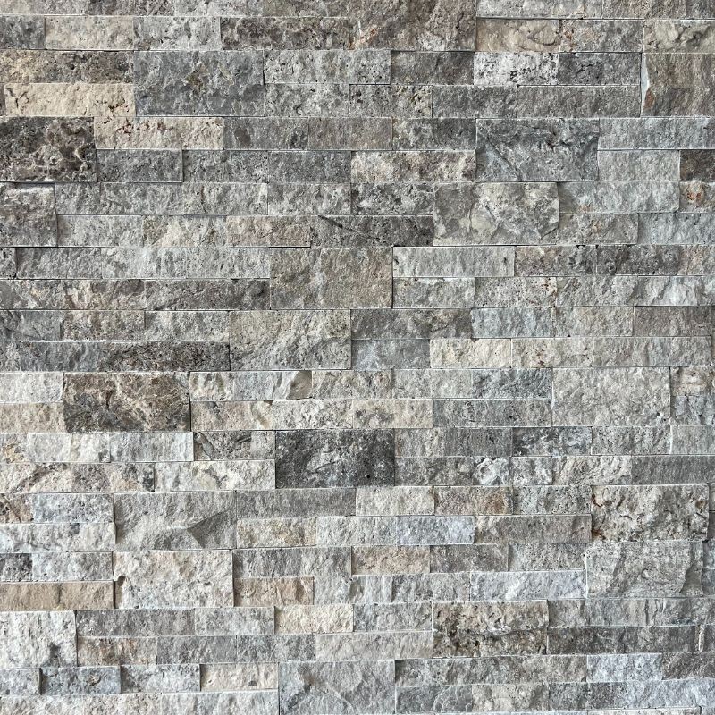 Angle Plaquette de parement Deco Panel Travertin Silver - Ti'ma Stone