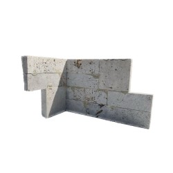 Angle Plaquette de parement Deco Panel Travertin Silver - Ti'ma Stone